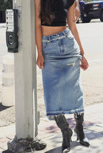 Load image into Gallery viewer, Rough Around the Edges Maxi Skirt