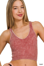 Load image into Gallery viewer, Ribbed V-Neck Crop