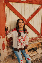Load image into Gallery viewer, Vintage Cowgirl Sweater *red*