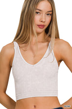 Load image into Gallery viewer, Ribbed V-Neck Crop