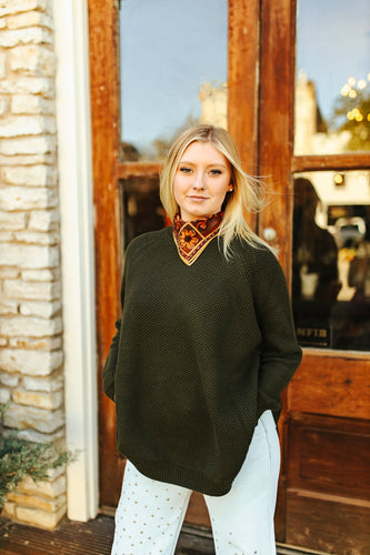 Cozy Cowgirl Sweater *olive*