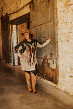 Load image into Gallery viewer, Caramel Cowboy Tunic Sweater