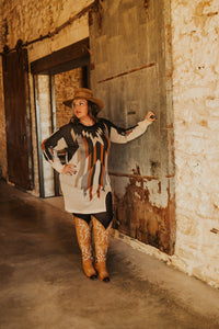 Caramel Cowboy Tunic Sweater