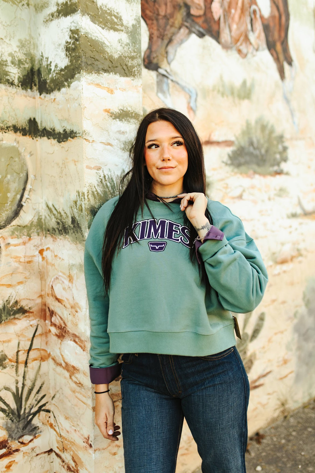 Kimes Colfax Crew Sweatshirt *pine*