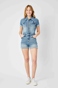 Jazzy Denim Romper