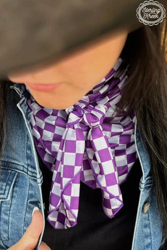 Checker Wild Rag *purple*