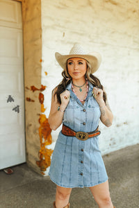 Denim Sweetheart Dress