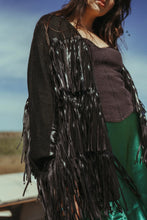 Load image into Gallery viewer, Fringe Friday Cardi *black*