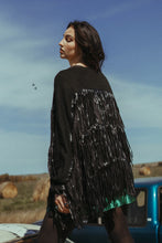 Load image into Gallery viewer, Fringe Friday Cardi *black*