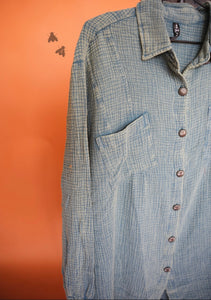 Acres Button Up *teal*