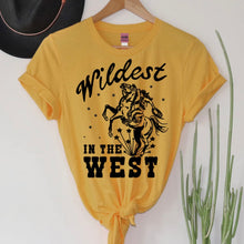 Load image into Gallery viewer, Wildest in the West Tee *mustard*