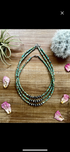 Turquoise & Navajo Pearl choker