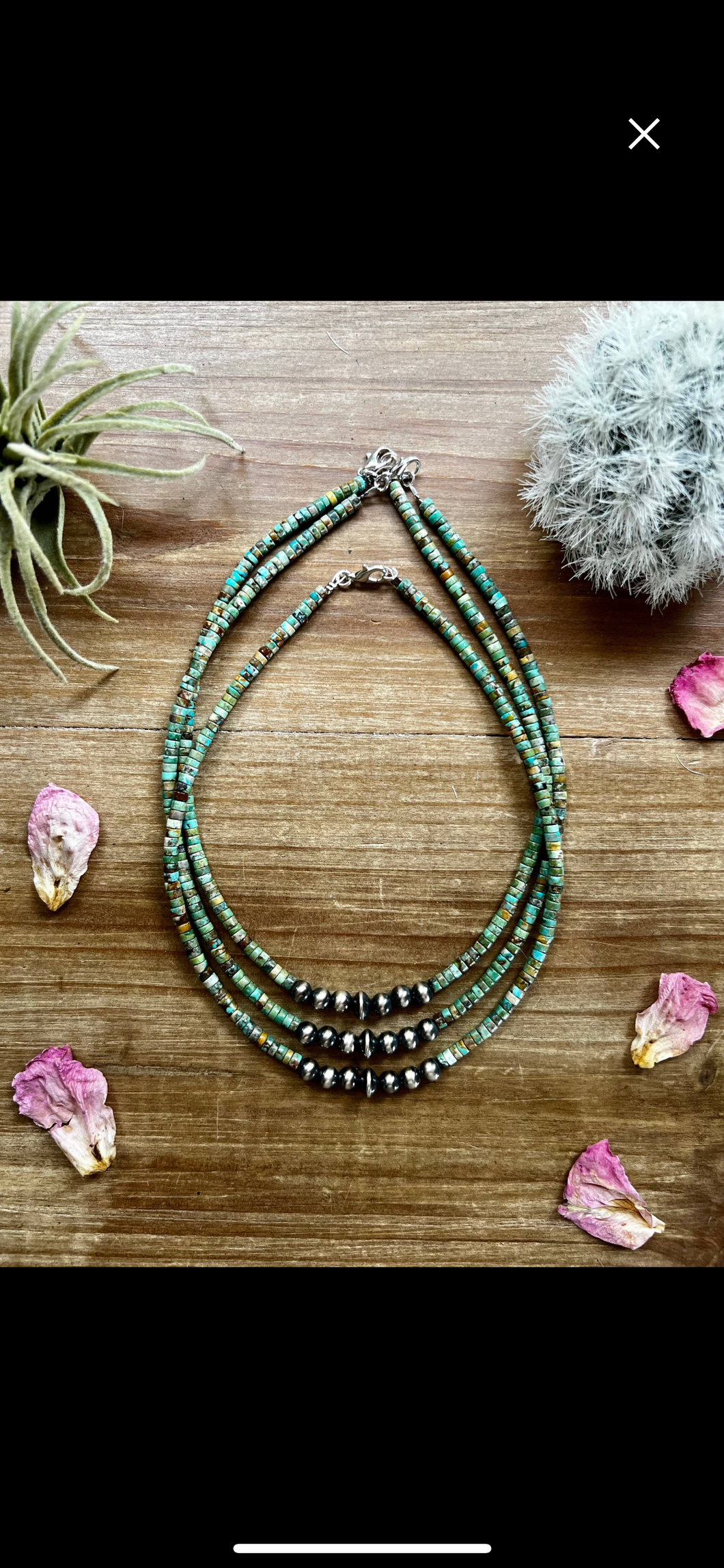 Turquoise & Navajo Pearl choker