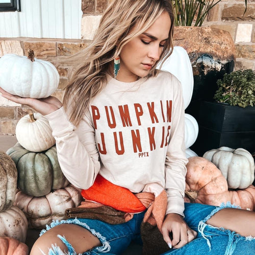 Pumpkin Junkie Long Sleeve Tee