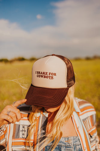 Brake For Cowboys Trucker Cap